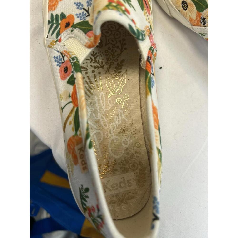 Keds Rifle Paper Company Juliet Slip Ons Size 6 WUC Floral - Picture 7 of 9